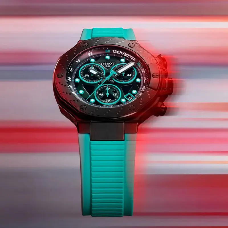 Tissot T-Race Swiss Chronograph Black Dial Sporty Men’s Watch- T141.417.37.051.01